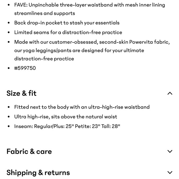 Athleta Ultra High Rise Elation 7/8 Tights Leggings XL EUC - Picture 7 of 8